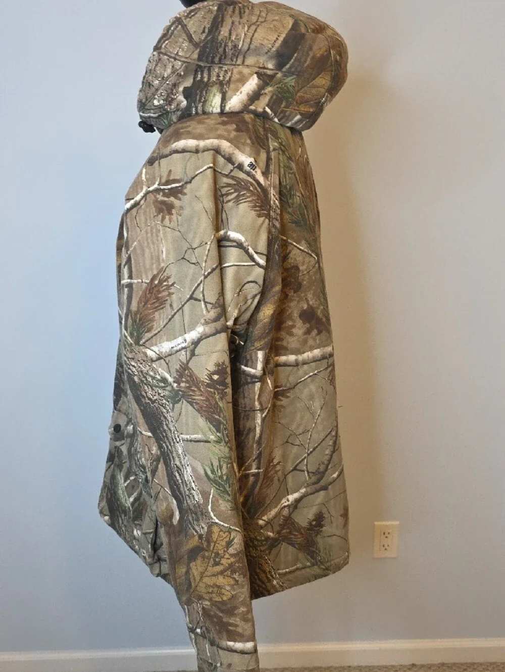 Realtree Black Jacket with Camo Trim